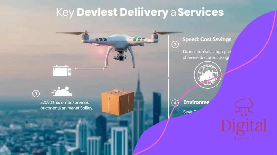 Key benefits of drone delivery services