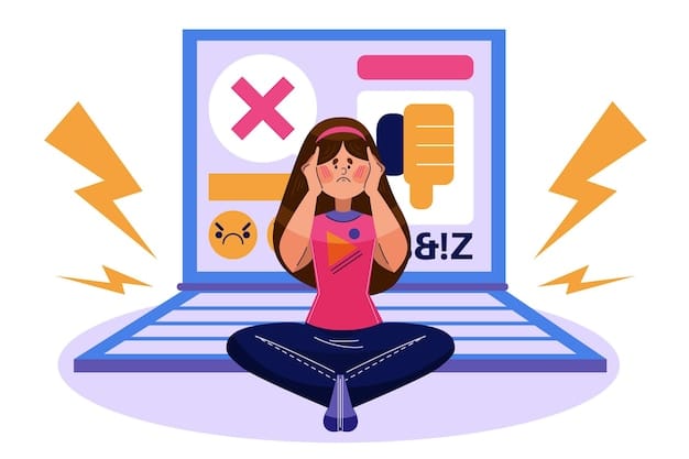 A frustrated person sitting in front of a computer, surrounded by error messages and disqualification notifications on survey websites, illustrating common pitfalls in online survey taking.