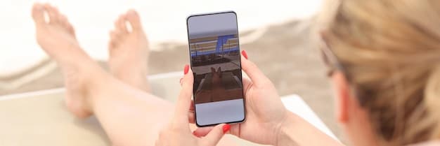 A split-screen smartphone mockup showing the Headspace app interface on one side, with a person meditating in a quiet, sunlit room on the other, symbolizing the app's integration into daily life.