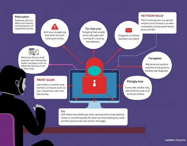 A diagram illustrating the various points of vulnerability in a remote work setup, including unsecured home networks, personal devices, phishing emails, and unencrypted data transmission, all leading to a central point of data breach. Annotate the diagram clearly to identify each threat vector.
