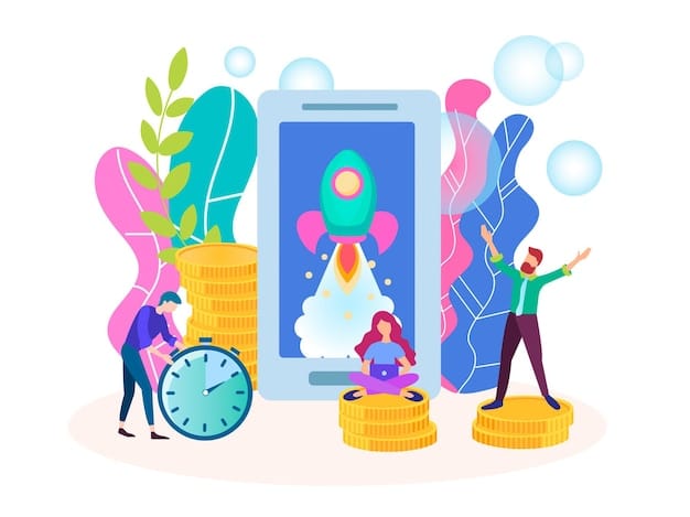 A digital illustration depicting the four key players in the affiliate marketing ecosystem: Merchant, Affiliate, Consumer, and Network, connected by arrows representing the flow of promotion and transactions.