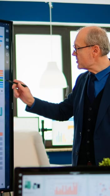 A professional presenting crypto lending options on a screen in a modern office, highlighting its accessibility and potential.