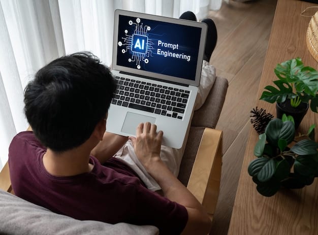 A split-screen showing a person working on a laptop with AI writing software on one side, and a graph showing an increase in blog traffic on the other side. The visual represents the impact of AI on blog content.