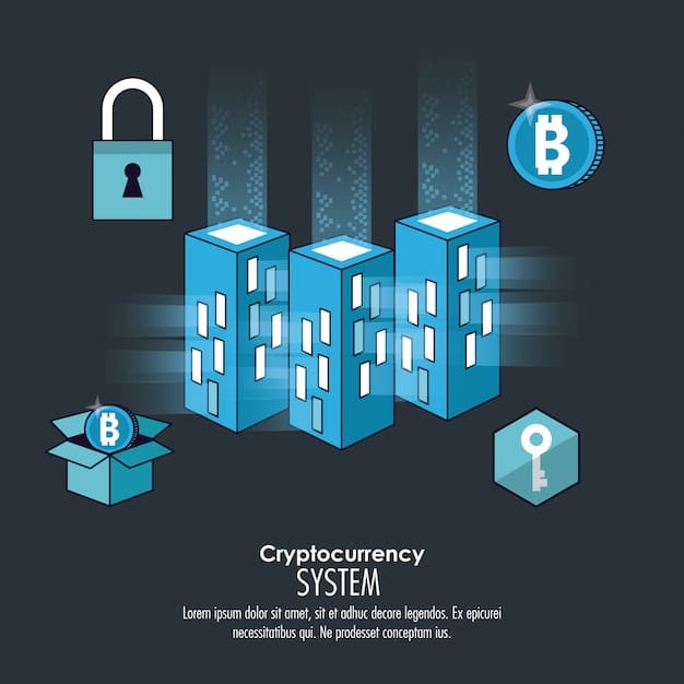 A conceptual illustration of a blockchain network with property deeds and financial transactions securely linked together, representing the increased transparency and security of real estate transactions.