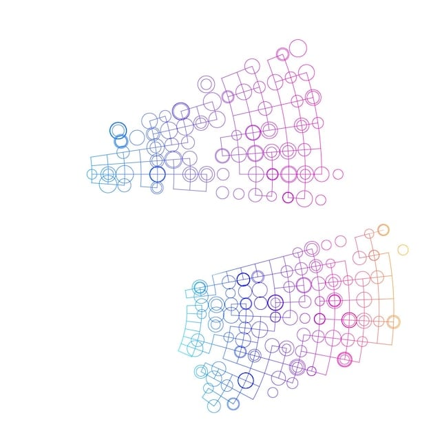 A diagram illustrating various blockchain networks (e.g., Ethereum, Cardano, Polkadot) interconnected with lines and arrows, symbolizing data flow and communication between them. Each blockchain network is represented by its distinctive logo and color scheme. The diagram highlights the concept of cross-chain transactions and data sharing.