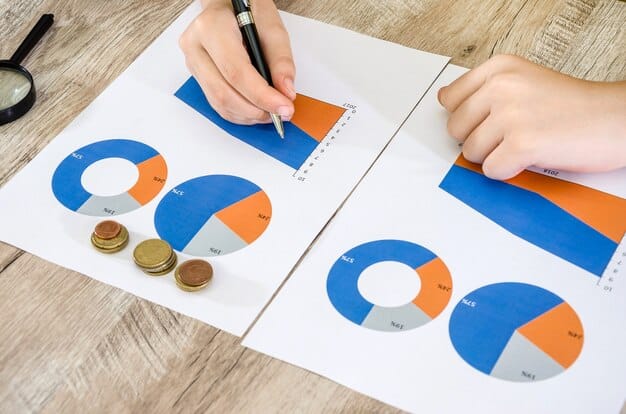 A pie chart illustrating the typical distribution of funds within a US charity, showing percentages allocated to program expenses, administrative costs, and fundraising. Highlight a separate, smaller section representing potential savings through blockchain implementation. The chart should be clearly labeled and visually informative.