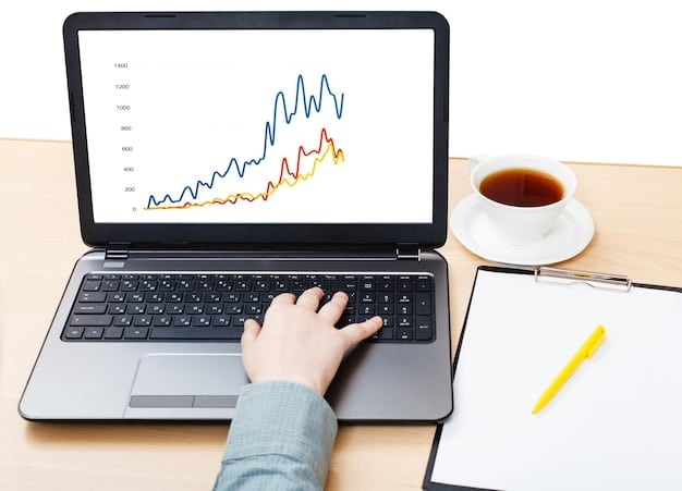 An upward-trending line graph overlaid on an image of a person working on a laptop. The graph signifies growth and success in online consulting, and the laptop symbolizes the tools used to achieve this success. The words 'Turn Your Passion into Profit: Monetizing Your Skills with Online Consulting' are subtly visible in the background.