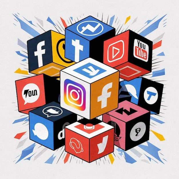 A digital illustration depicting various social media logos (Facebook, Instagram, Twitter, LinkedIn, TikTok) arranged around a central dollar sign, symbolizing the connection between social media and making money online. The image is colorful and visually appealing, highlighting the potential for income generation through different platforms.