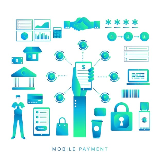 A diagram illustrating the flow of data in a secure open banking ecosystem, with icons representing banks, fintech companies, and a consumer device, all connected by secure API pathways.