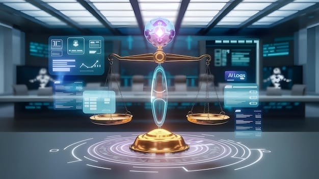 A balanced scale representing the trade-off between compliance and innovation in the DeFi space, with weights symbolizing regulations on one side and new development on the other, highlighting the challenges of How Will the Updated US Blockchain Regulations in 2025 Impact DeFi Projects?.