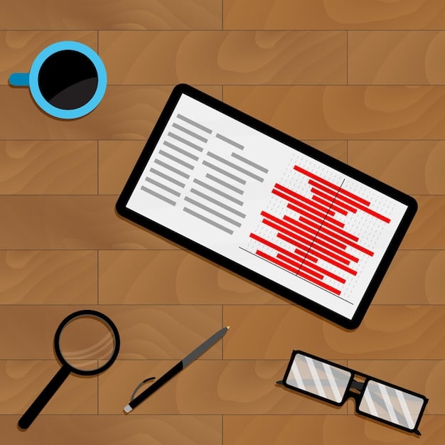 An eye-level shot focusing on a detailed audit report that lies on a table next to a laptop. The report highlights sections such as 