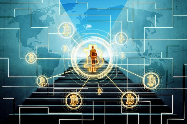 A diagram illustrating the flow of data from real-world sources through a blockchain oracle to a smart contract on the blockchain. The diagram clearly labels each component: data source, oracle node, blockchain network, and smart contract. The title 'Blockchain Oracle Data Flow' is displayed above the diagram.