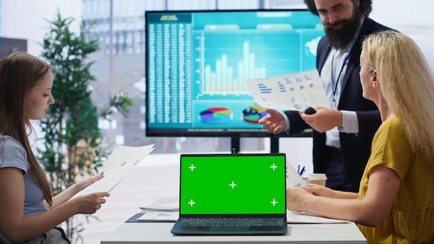 A close-up shot of a computer screen displaying various data points, charts, and customer profiles used for personalized marketing analytics, highlighting the process of data collection and analysis involved in Personalized Marketing: Tailor Your Message and Increase Conversion Rates by 15%.