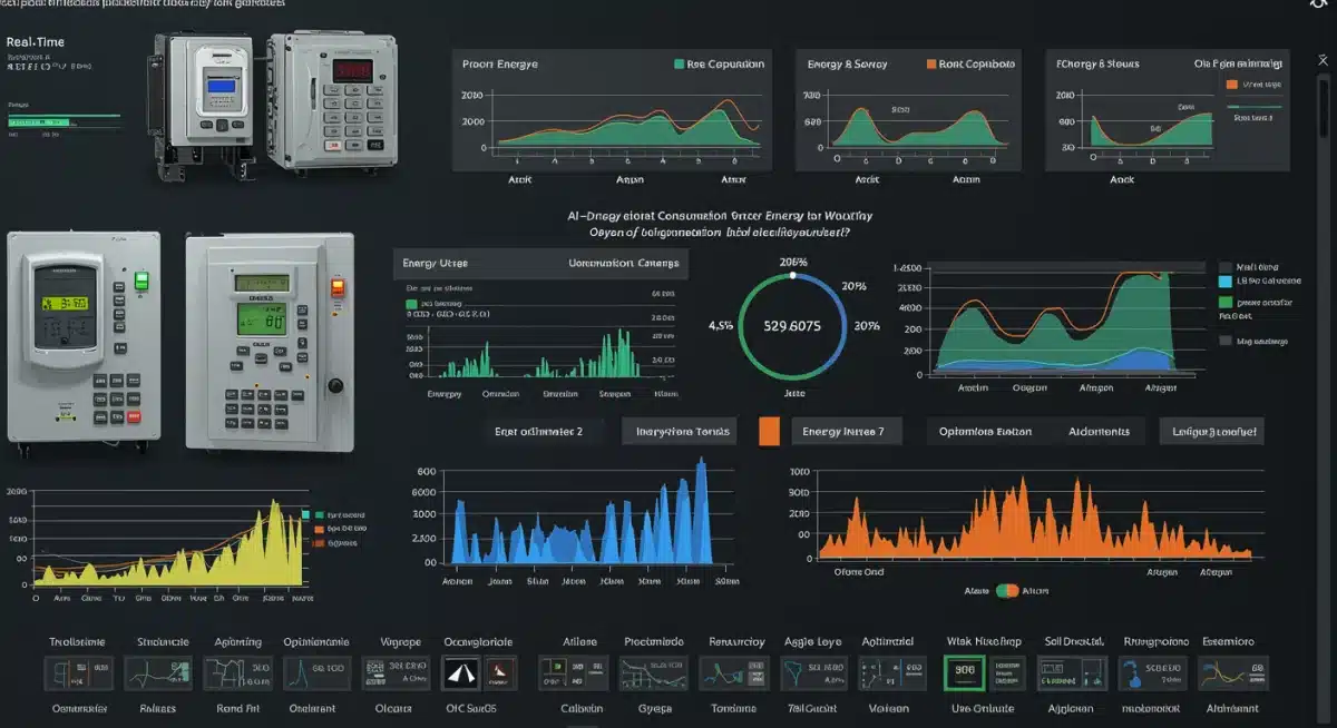 Industrial energy management dashboard with AI analytics