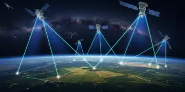 Space-Based Internet: 10Gbps to Remote US by 2029 Advanced satellite constellation delivering high-speed internet to remote US regions.