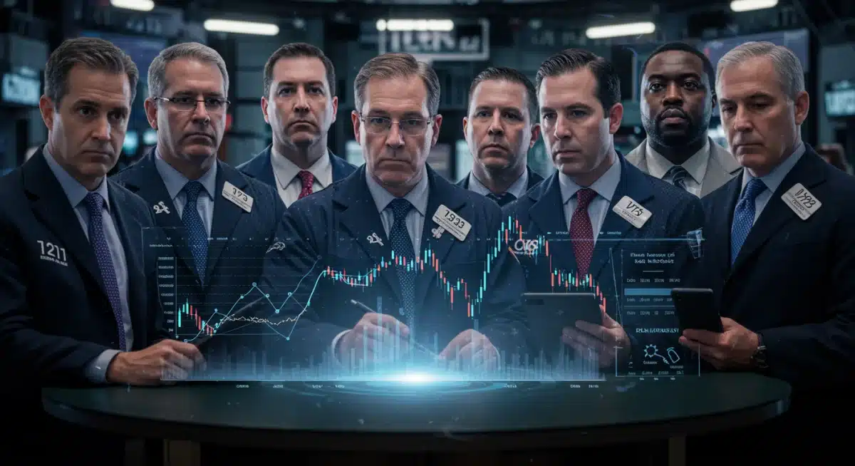 US investors analyzing market trends for 2025 digital economy bubble