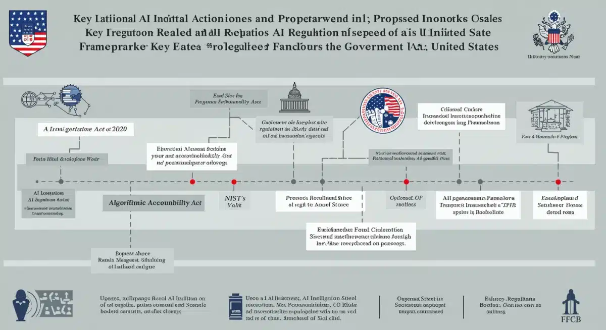 Timeline of US AI legislative actions and regulatory frameworks