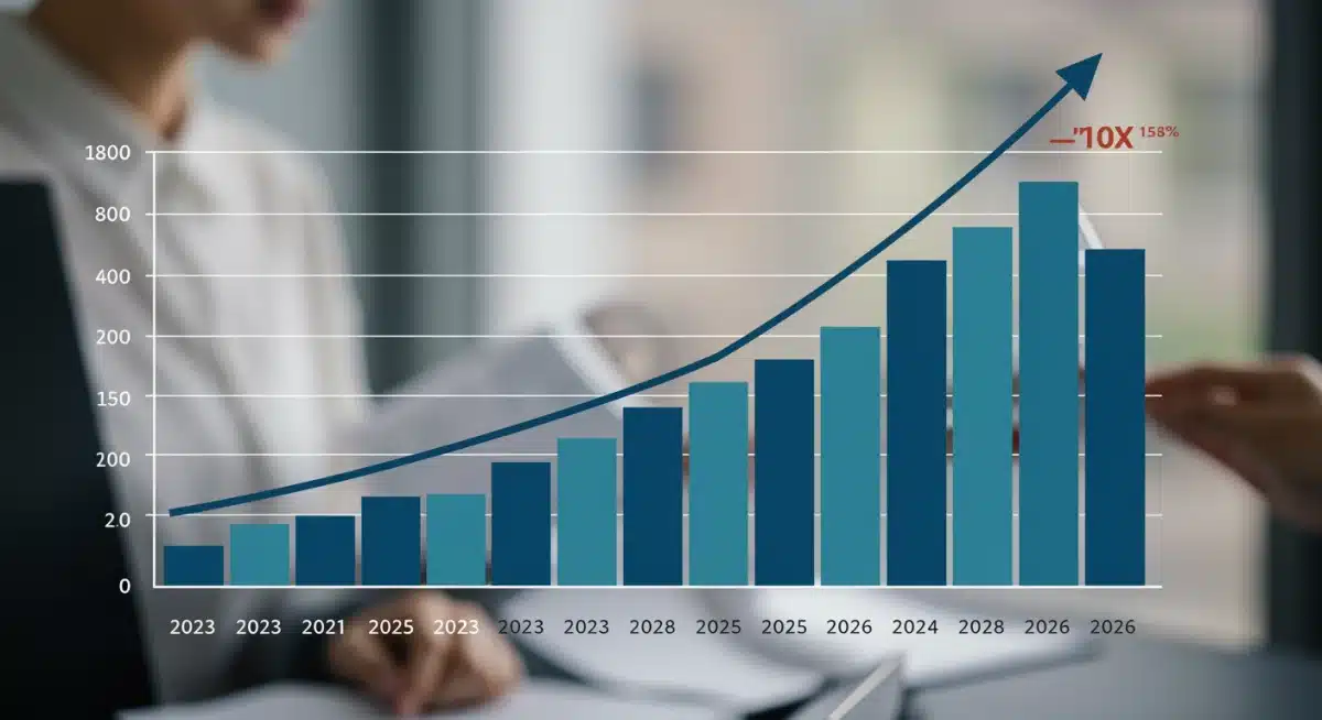 Projected ROI growth for AI customer service adoption by 2026