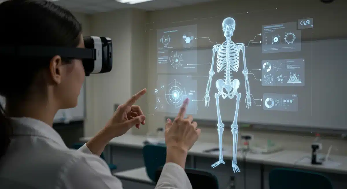 Medical student learning with augmented reality anatomy