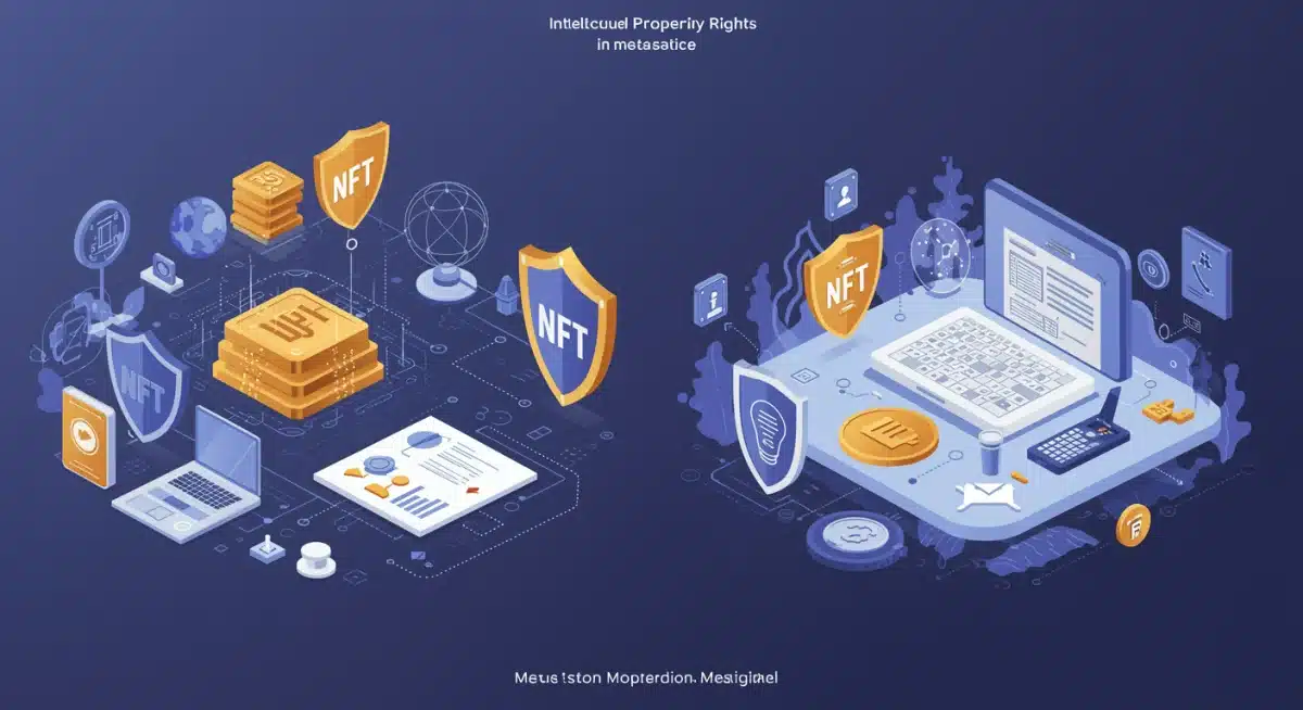 Digital assets protected by intellectual property shields in metaverse