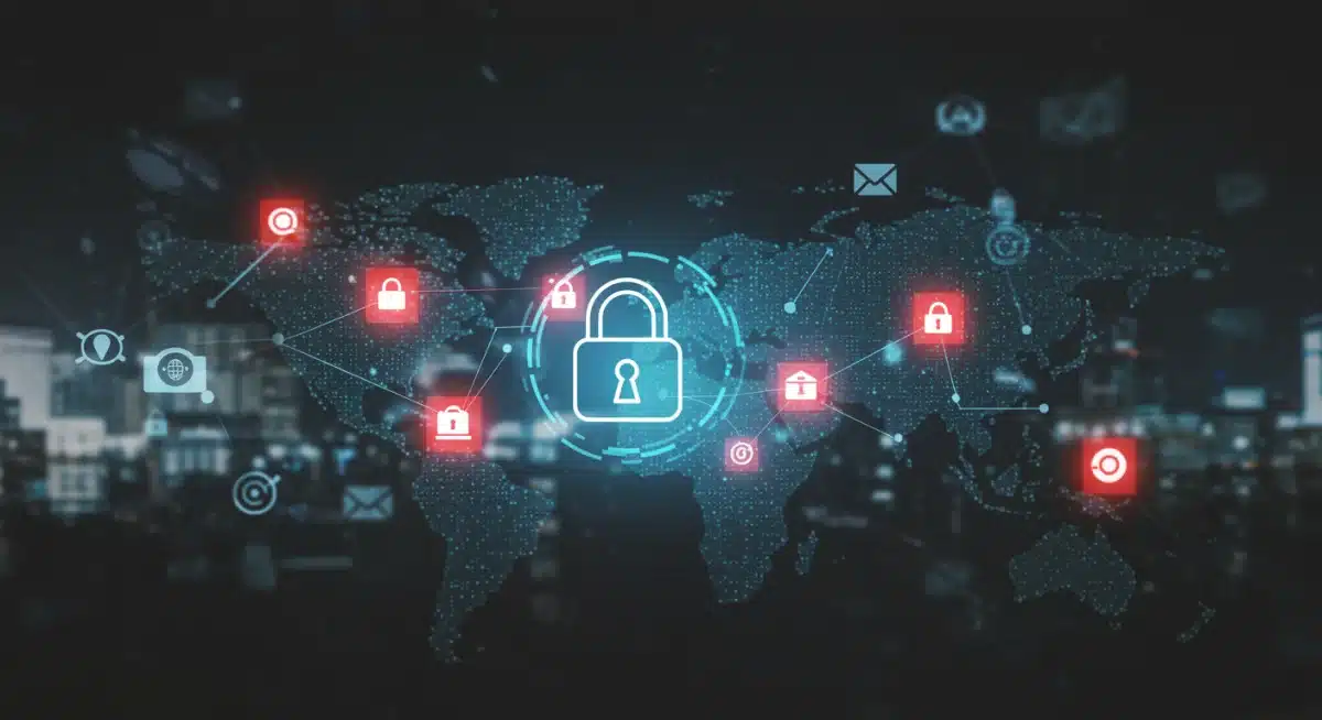 Complex network diagram illustrating critical cybersecurity vulnerabilities