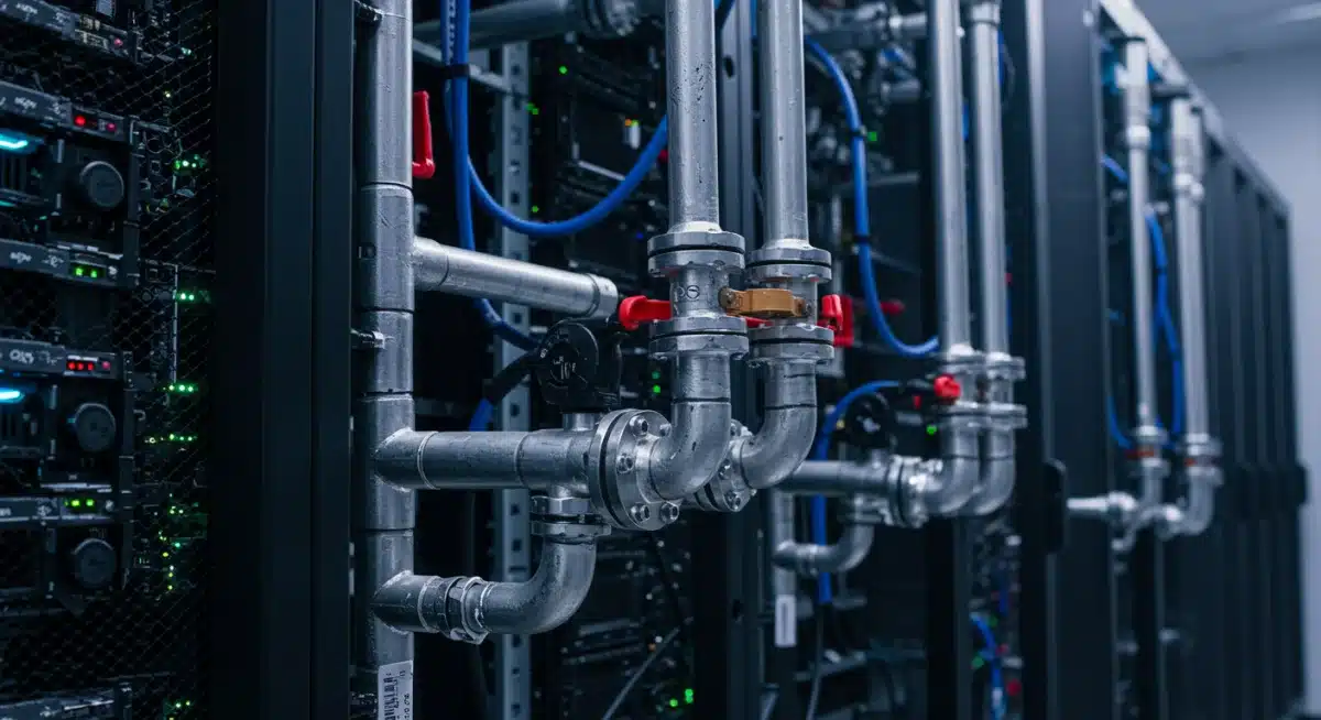 Advanced liquid cooling technology in data center servers