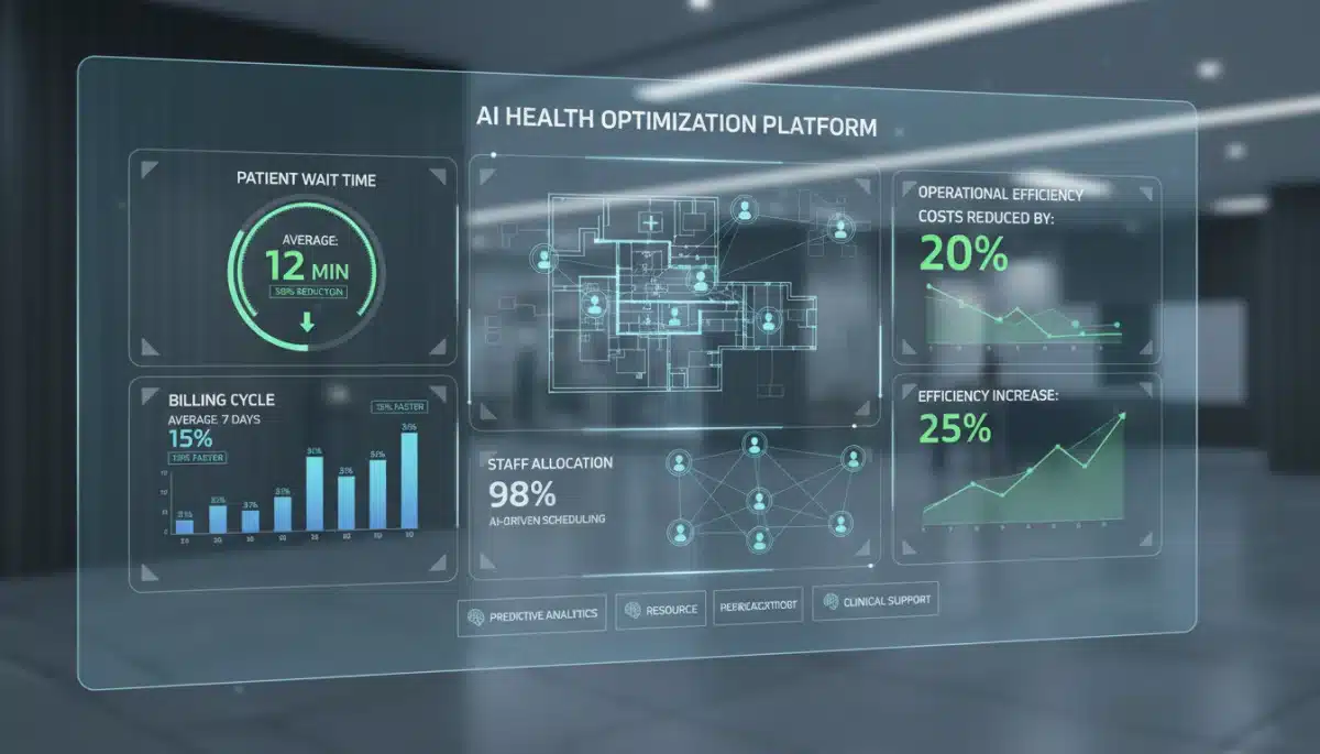 AI-powered dashboard optimizing hospital operations and reducing costs